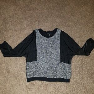 Color Block Long Sleeve Blouse S/M